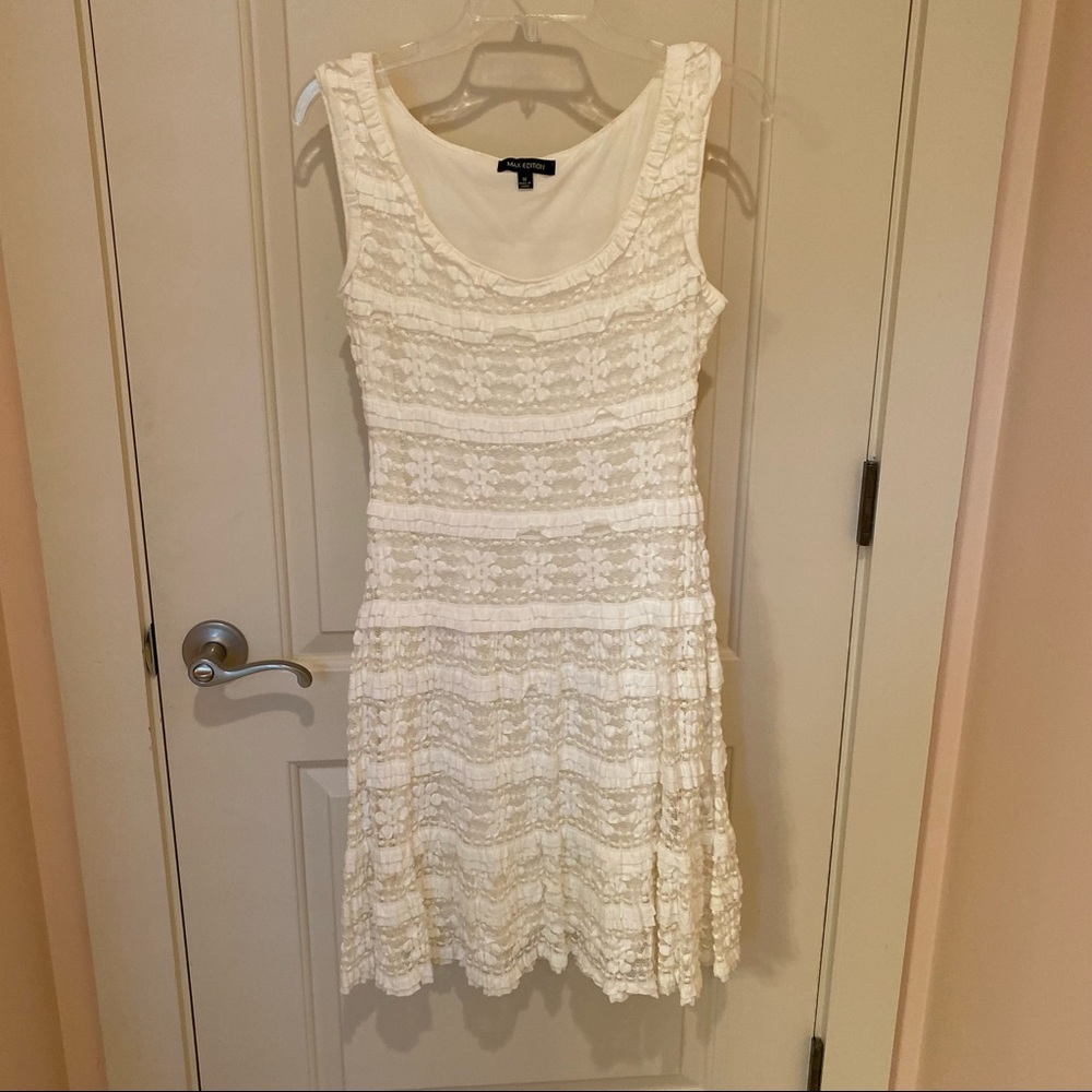 Max Edition Cream Lace Dress. EUC